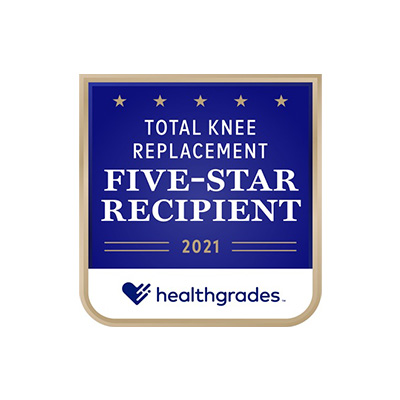 Healthgrades 5-Star Recipient - Total Knee Replacement 2021